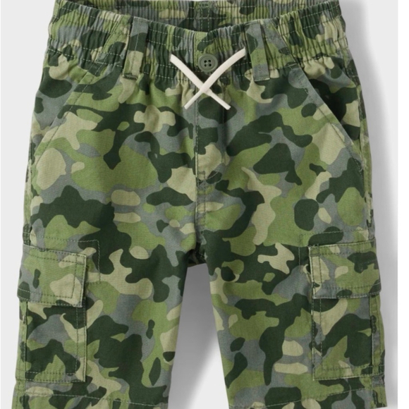 The Children's Place Other - The Children's Place Boys Camo Pull On Cargo Shorts - Green | Sz 12 | NWOT